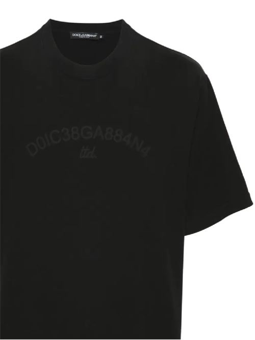 logo-print cotton T-shirt DOLCE&GABBANA | G8PN9TG7M3KN0000